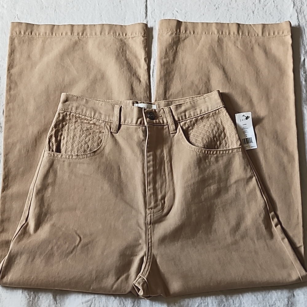 Joie Lierre quilted wide leg cropped pants size 4 - Picture 8 of 16